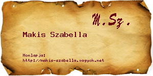 Makis Szabella névjegykártya